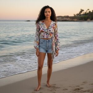 Love @ FS Floral Wrap Top